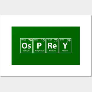 Osprey (Os-P-Re-Y) Periodic Elements Spelling Posters and Art